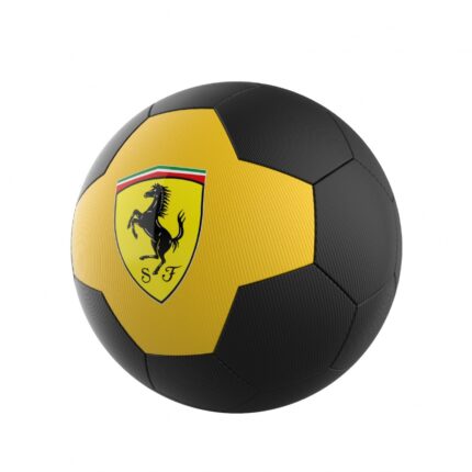 Minge de fotbal Ferrari marimea 5 galben negru