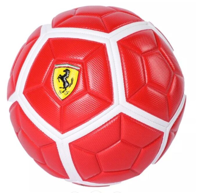 Mingie de fotbal Ferrari marimea 5 RosuAlb