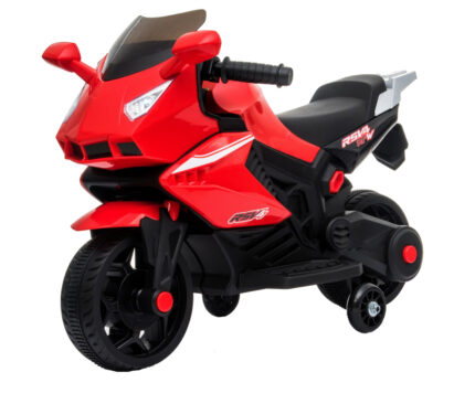 Motocicleta electrica cu roti ajutatoare Nichiduta Super Racing Red