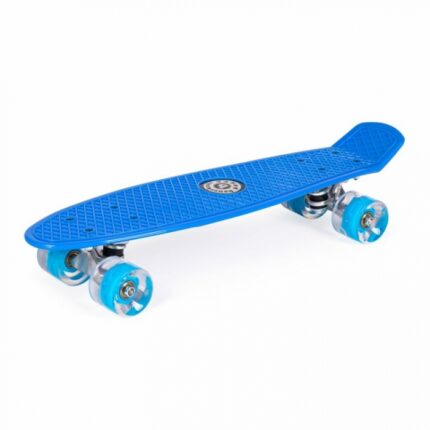 Penny board pentru copii cu lumini led albastru