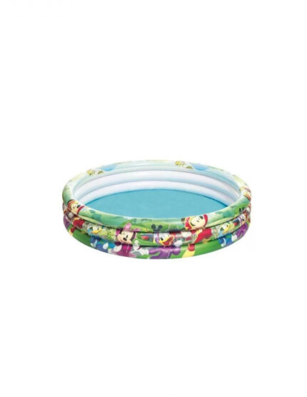 Piscina Mickey Mouse gonflabila pentru copii 2 ani+ Bestway 122 x 25 cm 140 litri