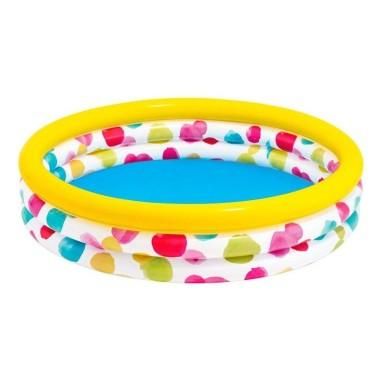 Piscina gonflabila copii Intex Cool dots multicolor 581 litri 168 x 38 cm