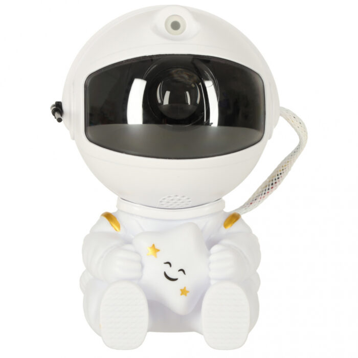 Proiector decorativ Astronaut Star cu cap rotativ 360 grade si telecomanda white