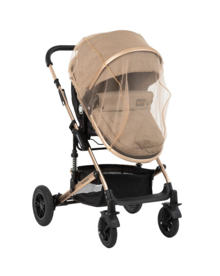 Protectie impotriva insectelor KikkaBoo pentru carucior Beige