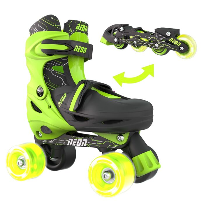 Role 2 in 1 Neon Combo Skates marime 34-37 green