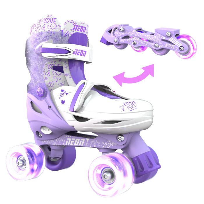 Role 2 in 1 Neon Combo Skates marime 34-37 purple