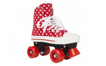 Role Rookie Canvas High Polka Dots rosu cu alb 33