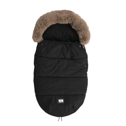 Sac termic de iarna pentru carucior captuseala polar impermeabil Luxe Black