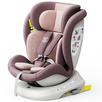 Scaun Auto Tweety Plus Deluxe Buf Boof i-size rotativ 360 cu Isofix 40-150 cm LightPurple