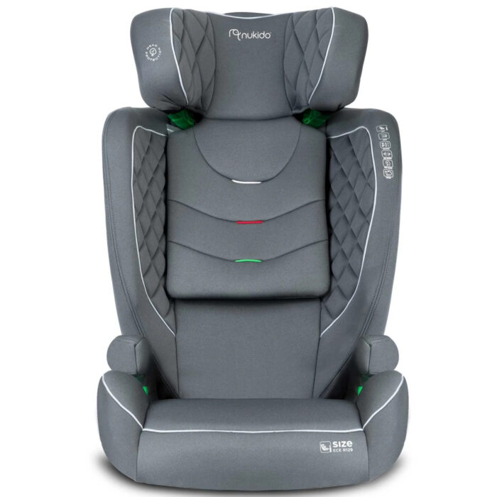 Scaun auto 15-36 kg cu isofix Nukido I-SIZE 100-150 cm Louis Gri