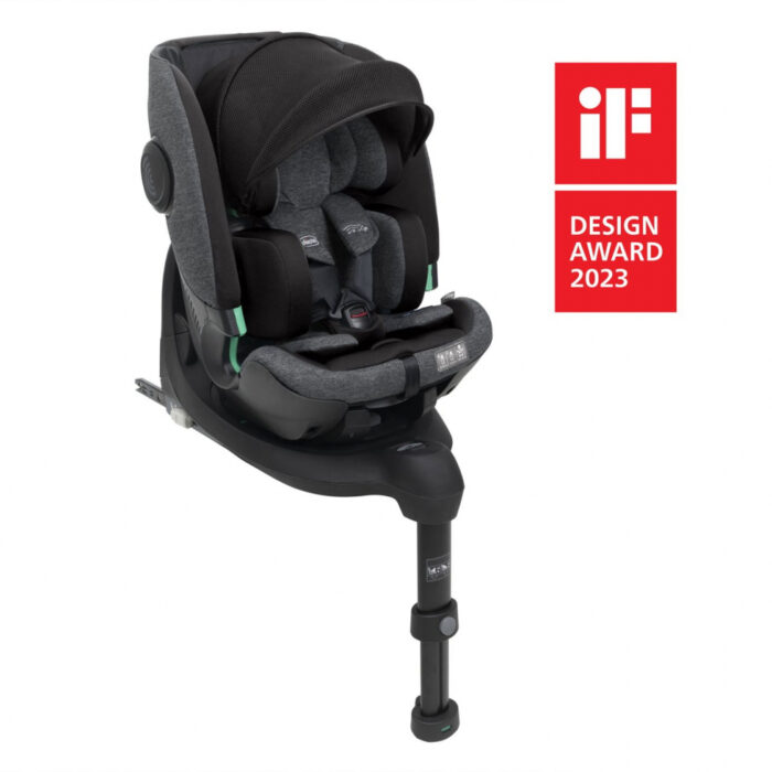 Scaun auto Chicco Bi-Seat i-Size Air cu baza Isofix BlackAir 40-150 cm