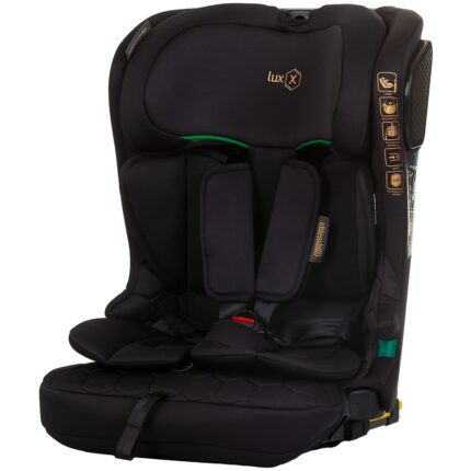 Scaun auto Chipolino Lux X I-Size 76-150 cm cu sistem Isofix obsidian