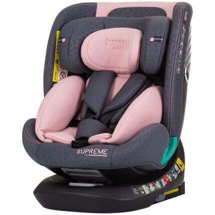 Scaun auto Chipolino Supreme cu sistem Isofix I-Size 40-150 cm flamingo