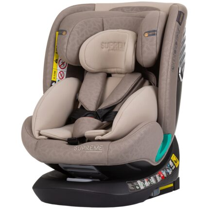 Scaun auto Chipolino Supreme cu sistem Isofix I-Size 40-150 cm macadamia