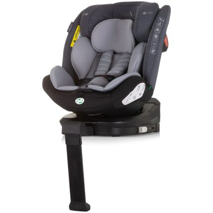 Scaun auto Chipolino Tourino I-Size 40-150 cm grey mix cu sistem Isofix