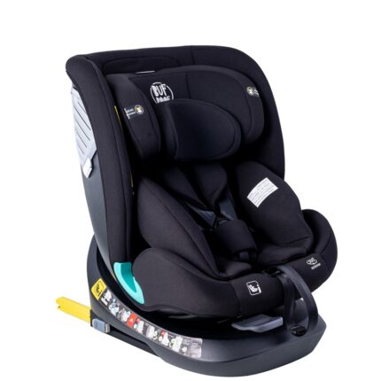 Scaun auto Deluxe Buf Boof i-Size cu isofix rotativ 360 grade 40-150 cm Saphir Black