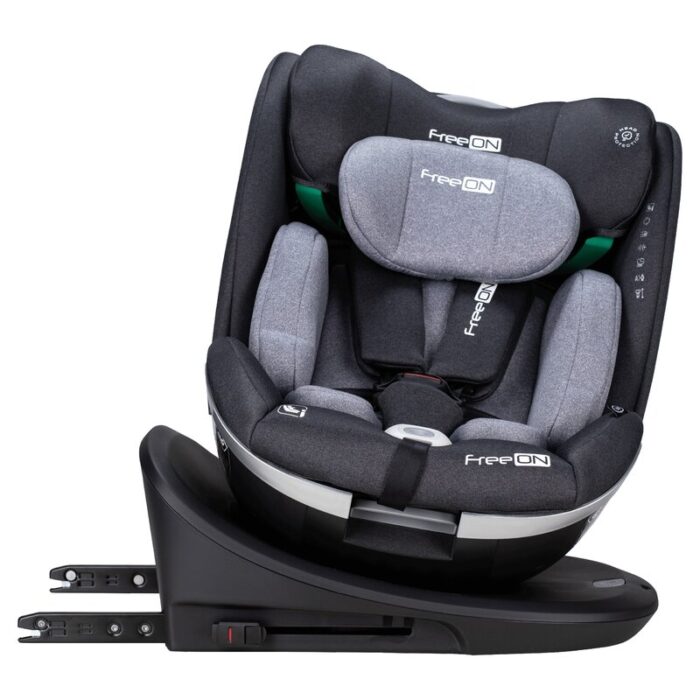 Scaun auto FreeON Opal 0-12 ani rotire 360 grade Isofix I-Size si Top Tether dark grey