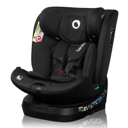 Scaun auto Lionelo Brave i-Size 4 in 1 rotire 360 grade cu isofix negru