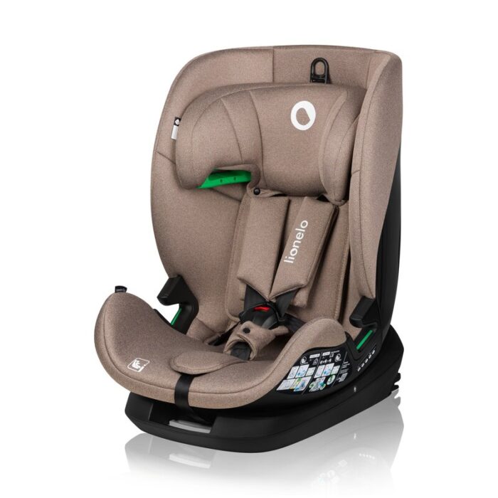 Scaun auto Lionelo Lavender I-size Isofix cu centura TopTether bej