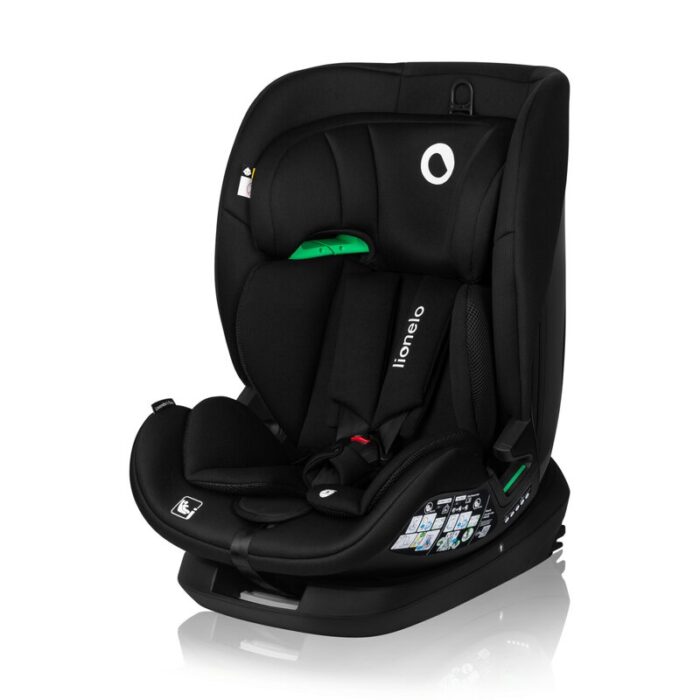 Scaun auto Lionelo Lavender I-size Isofix cu centura TopTether negru