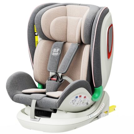 Scaun auto Platinum Deluxe i-Size Buf Boof cu isofix rotativ 360 grade Top Tether Sips 40-150 cm 0-36 kg Pink