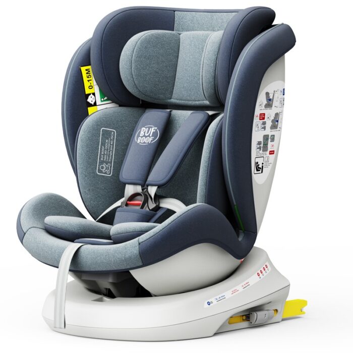 Scaun auto Tweety Plus Deluxe Buf Boof i-Size rotativ 360 cu isofix 40-150 cm Blue