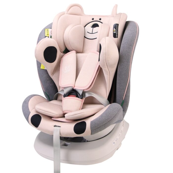 Scaun auto Tweety Plus Deluxe Buf Boof i-Size rotativ 360 cu isofix 40-150 cm UrsPink