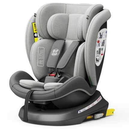 Scaun auto Tweety Plus Deluxe Buf Boof i-size rotativ 360 cu isofix 40-150 cm DuoGrey