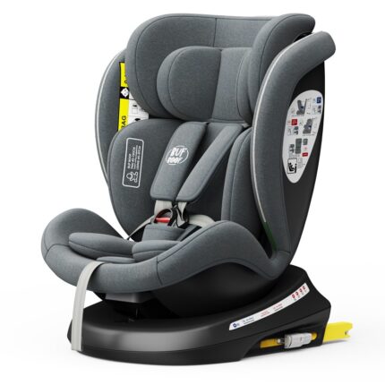 Scaun auto Tweety Plus Deluxe Buf Boof i-size rotativ 360 cu isofix 40-150 cm grey