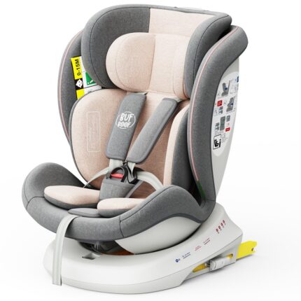 Scaun auto Tweety Plus Deluxe Buf Boof i-size rotativ 360 cu isofix 40-150 cm pink