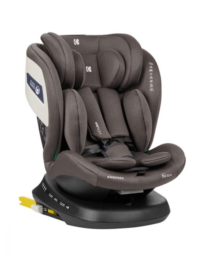 Scaun auto cu isofix 40-150 cm KikkaBoo i-Cruise i-SIZE Brown