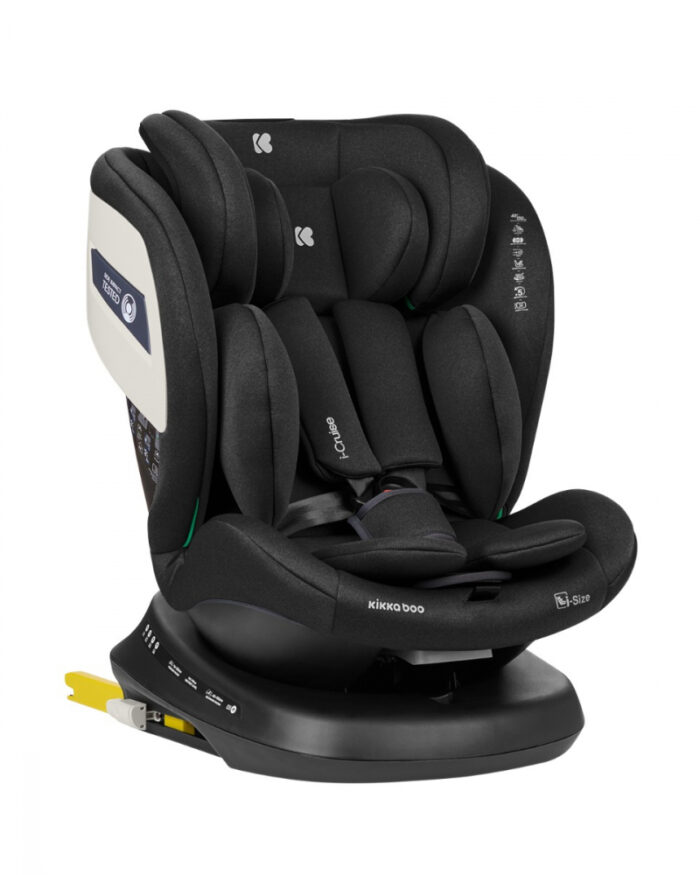 Scaun auto cu isofix 40-150 cm KikkaBoo i-Cruise i-SIZE Negru