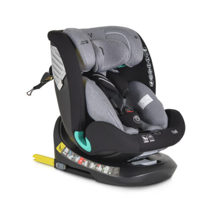 Scaun auto cu isofix Cangaroo Quill I-size 40-150 cm Grey