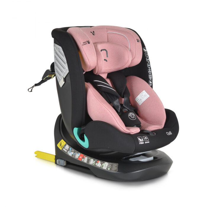 Scaun auto cu isofix Cangaroo Quill I-size 40-150 cm Pink