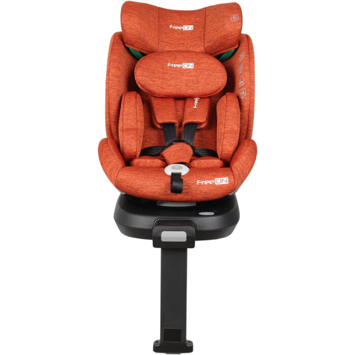 Scaun auto cu isofix FreeON Space rotire 360 grade i-Size 0-36 kg orange