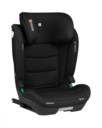 Scaun auto cu isofix KikkaBoo 100-150 cm i-Scout i-SIZE Black