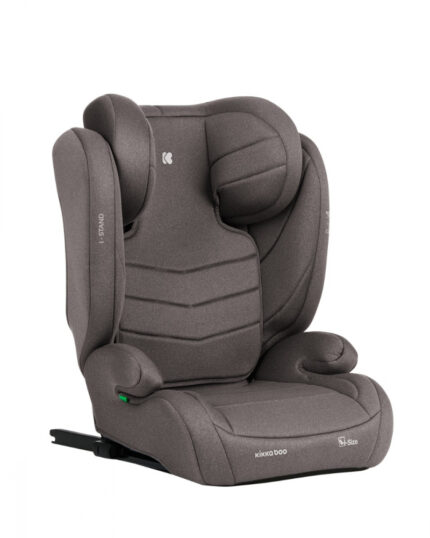 Scaun auto cu isofix KikkaBoo 100-150 cm i-Stand i-SIZE Brown