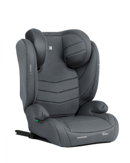 Scaun auto cu isofix KikkaBoo 100-150 cm i-Stand i-SIZE Dark Grey