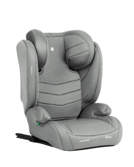 Scaun auto cu isofix KikkaBoo 100-150 cm i-Stand i-SIZE Light Grey