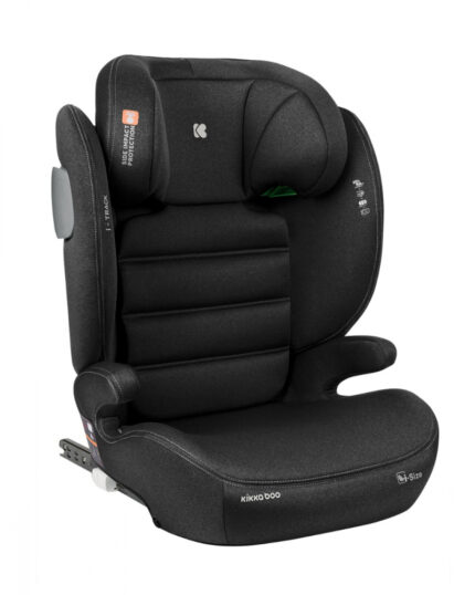 Scaun auto cu isofix KikkaBoo 100-150 cm i-Track i-SIZE Black