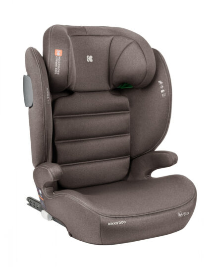 Scaun auto cu isofix KikkaBoo 100-150 cm i-Track i-SIZE Brown