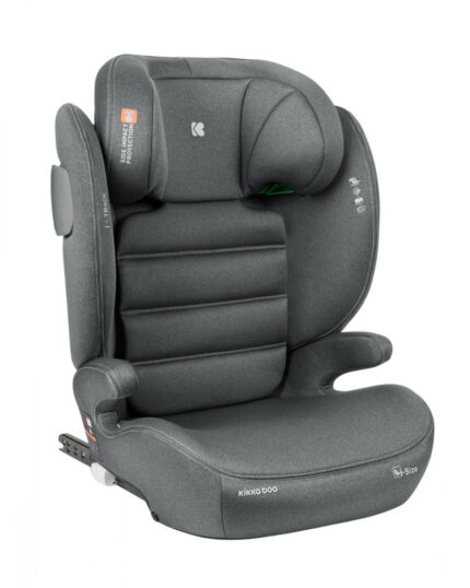 Scaun auto cu isofix KikkaBoo 100-150 cm i-Track i-SIZE Dark Grey