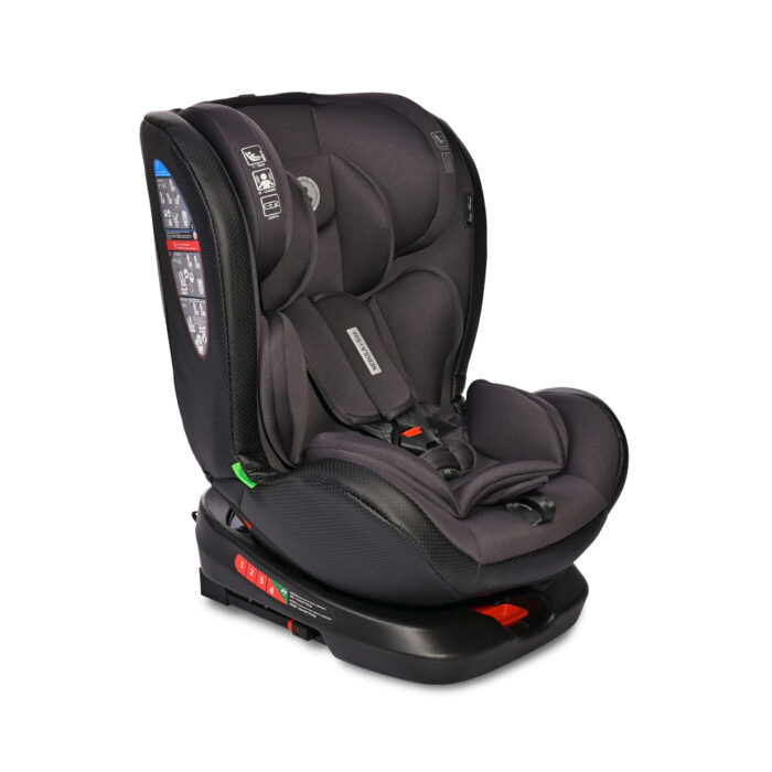 Scaun auto pentru copii Nebula i-Size isofix rotativ 0 luni-12 ani Black