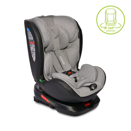 Scaun auto pentru copii Nebula i-Size isofix rotativ 0 luni-12 ani Grey