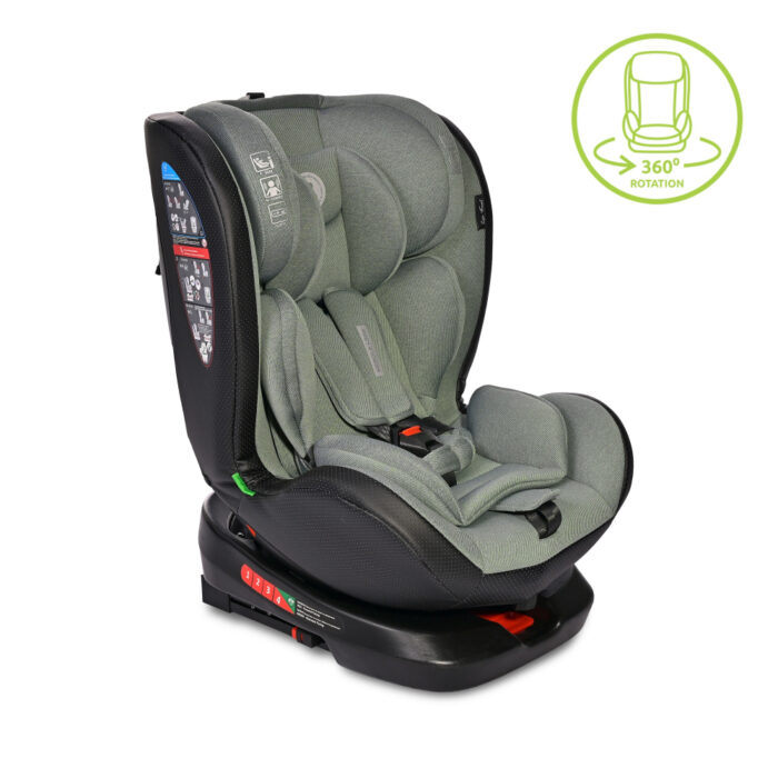 Scaun auto pentru copii Nebula i-Size isofix rotativ 0 luni-12 ani Iceberg Green