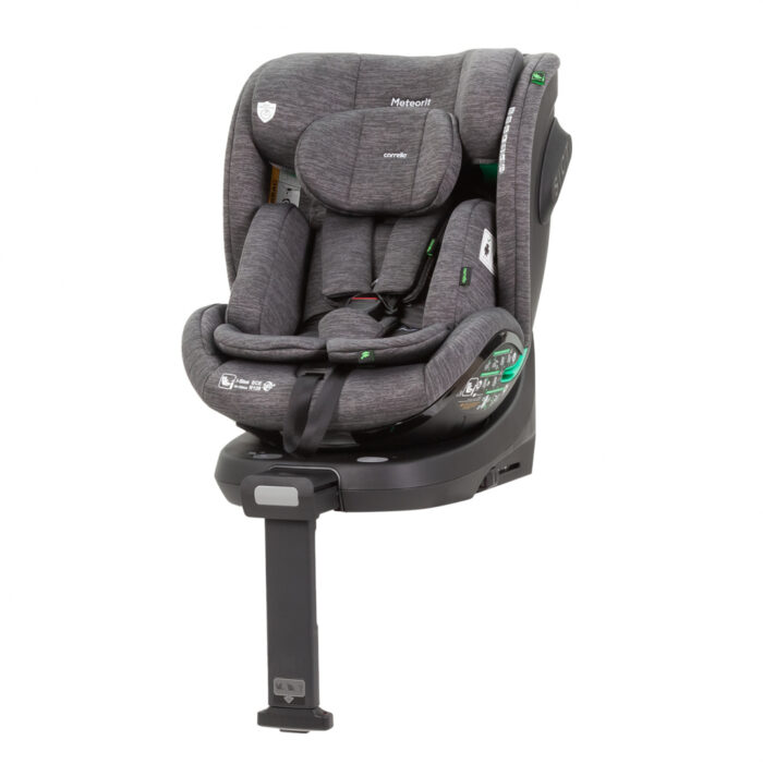 Scaun auto rotativ Carrello Meteorit i-Size 40-150 cm isofix Marble grey