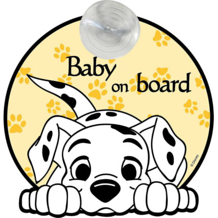 Semn de avertizare Baby on Board 101 Dalmatieni TataWay CZ10458