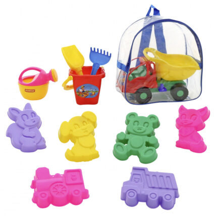 Set 10 piese jucarii pentru nisip si camion Polesie Multicolor