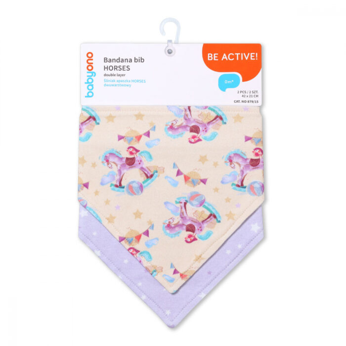 Set 2 bavete tip bandana Baby Ono caluti