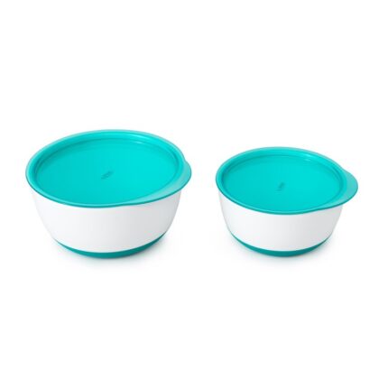 Set 2 boluri alimentare cu capac teal 200360 ml